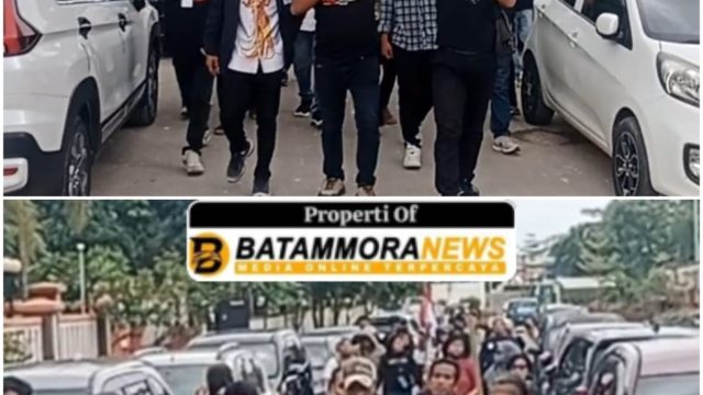 Ratusan Massa, Dari mahasiswa, Pers, Rumpun Melanesia Geruduk PN Batam Suarakan: Stop Kriminalisasi Gordon Silalahi