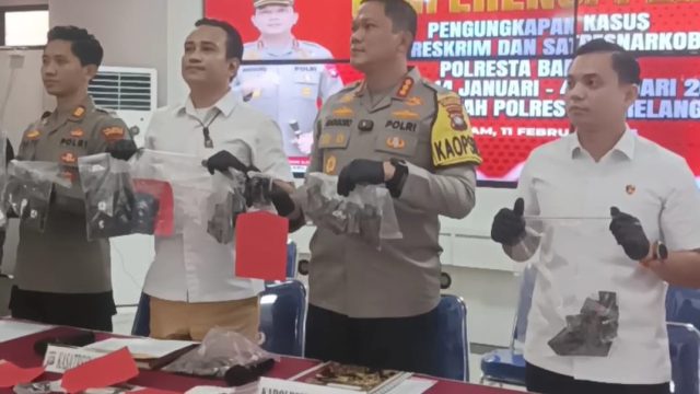 Satresnarkoba Polresta Barelang Berhasil Ungkap 12 Kasus Narkoba dalam 20 Hari, 19 Tersangka Diamankan