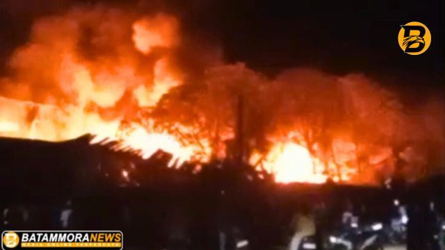 Kebakaran Landa Kawasan Dapur 12 Sagulung Batam, PT Hongyuan New Material Indonesia Dilalap Api