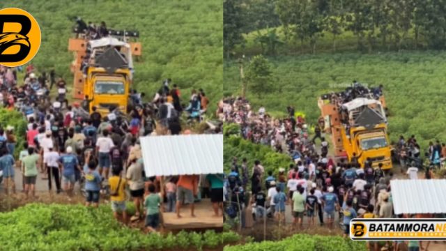 Viral Insiden Truk Pengangkut Sound Horeg di Pati Gagal Nanjak, Diduga Kelebihan Muatan sampai Kru Terjun ke Ladang
