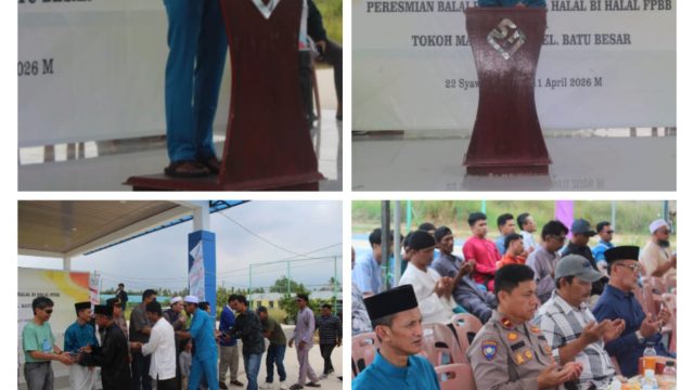 Peresmian Balai Pelatihan Kerja Sekaligus Halal Bi Halal FPBB di Batu Besar, Dorong Kualitas Tenaga Kerja Lokal