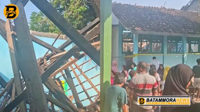 Atap Kelas MTs Muhammadiyah di Sragen Ambruk saat KBM, 7 Siswa dan 1 Guru jadi Korban