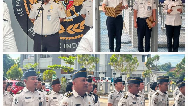 Kasubsi Bimbingan Kegiatan Pimpin Apel Pagi, Rutan Batam Perkuat Komitmen Pelayanan Prima dan Integritas Pegawai