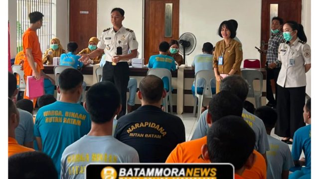 Pemeriksaan VCT Mobile di Rutan Batam, 150 Warga Binaan Ikuti Edukasi dan Skrining Kesehatan