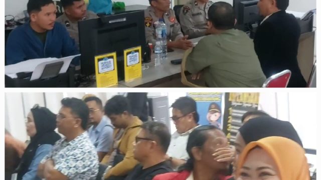 Polemik ‘Black List’ Berlanjut, Lintong Manurung Lapor ke Polresta Barelang Dikawal Puluhan Wartawan