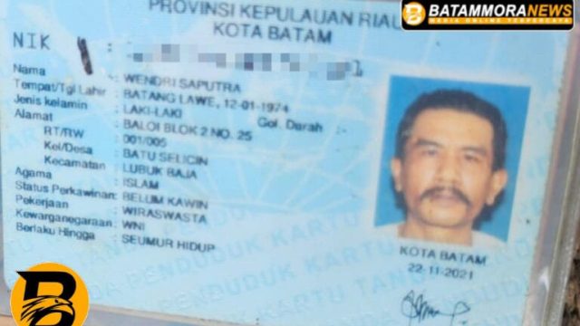 Kerangka Manusia Ditemukan di Sei Ladi Batam, Polisi Telusuri Identitas Wendri Saputra