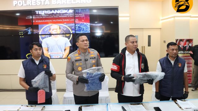 Polresta Barelang Ungkap Kasus Kebakaran Hutan dan Lahan di Tangkapan Air Tembesi Sidomulyo