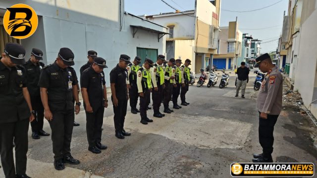 Pembinaan Pam Swakarsa kepada Satpam Kota Batam, Satbinmas Polresta Barelang Tekankan Profesionalisme dan Layanan Polisi 110
