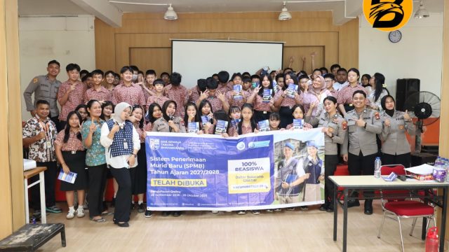 Polresta Barelang Sosialisasikan SPMB SMA Kemala Taruna Bhayangkara T.A. 2027-2028 di Sekolah Permata Harapan Batam