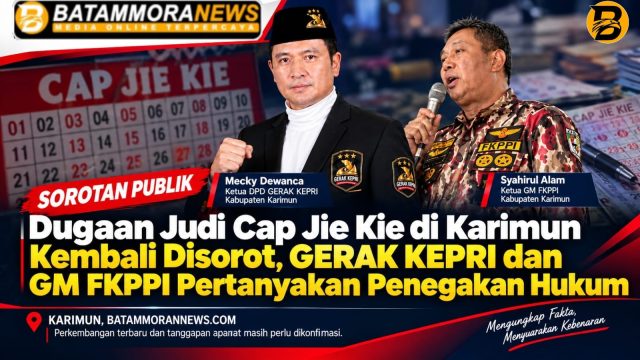 Dugaan Judi Cap Jie Kie di Karimun Kembali Disorot, GERAK KEPRI dan GM FKPPI Desak Kejelasan Penegakan Hukum